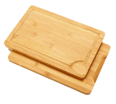 Premium 2- în -1 Placă de tăiere a bambusului mare de bambus cu canelură de suc adânc